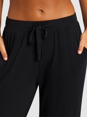 Cozy Earth XS Black Bamboo Blend Jogger Lounge Pants Soft Stretch